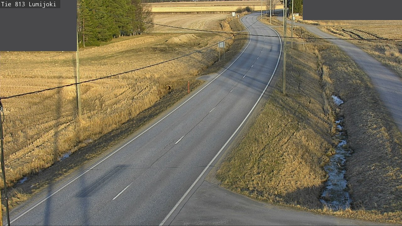Weather Camera Image Road 813 Lumijoki, Lumijoki, Pohjois-Pohjanmaa