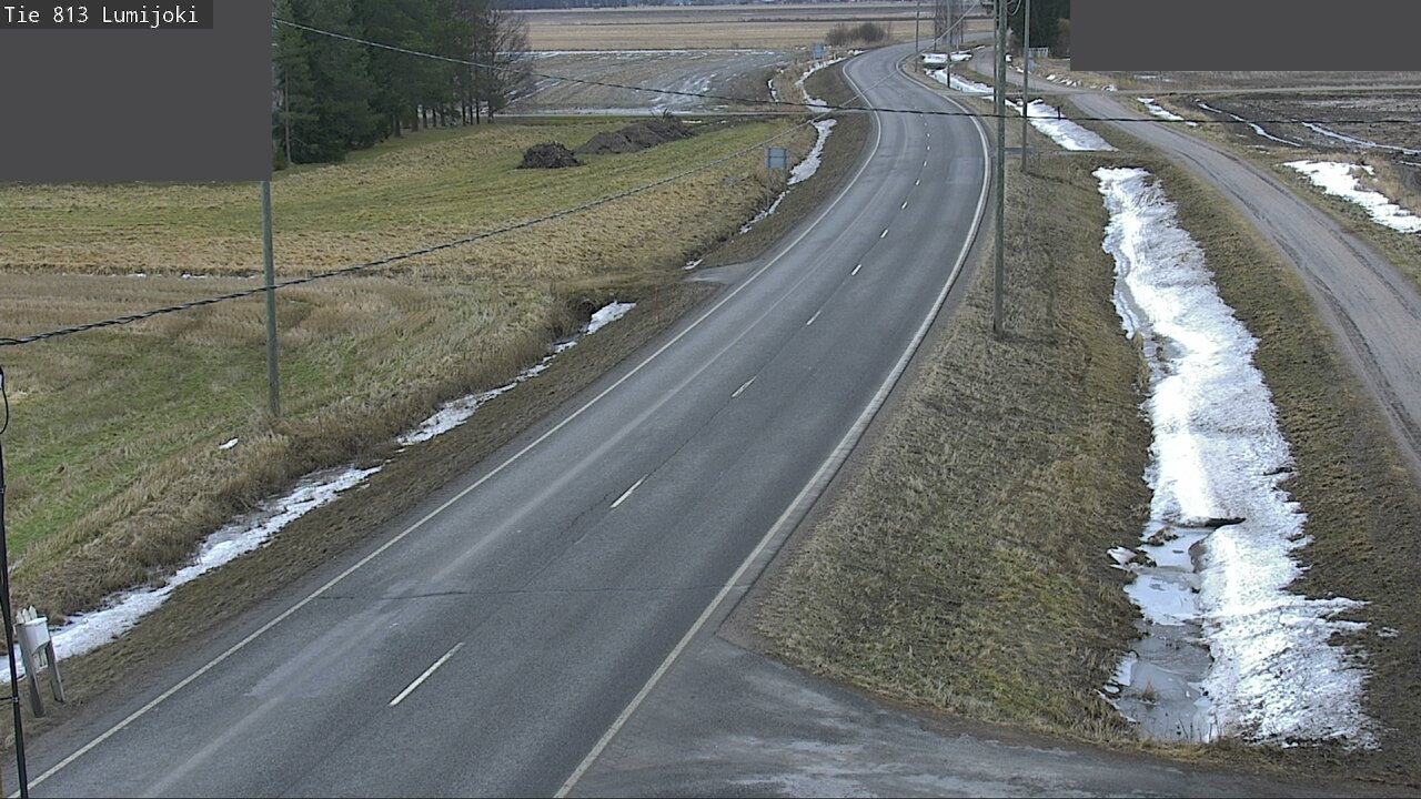 Weather Camera Image Väg 813 Lumijoki, Lumijoki, Pohjois-Pohjanmaa