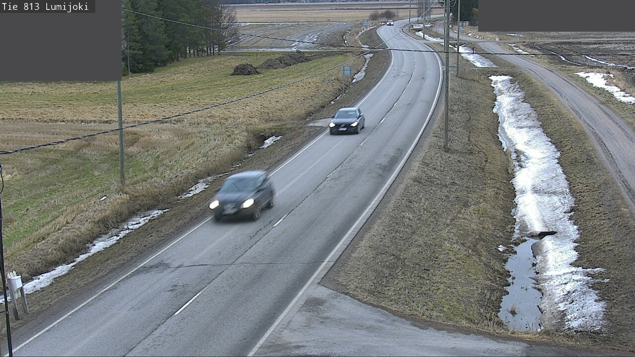 Weather Camera Image Road 813 Lumijoki, Lumijoki, Pohjois-Pohjanmaa
