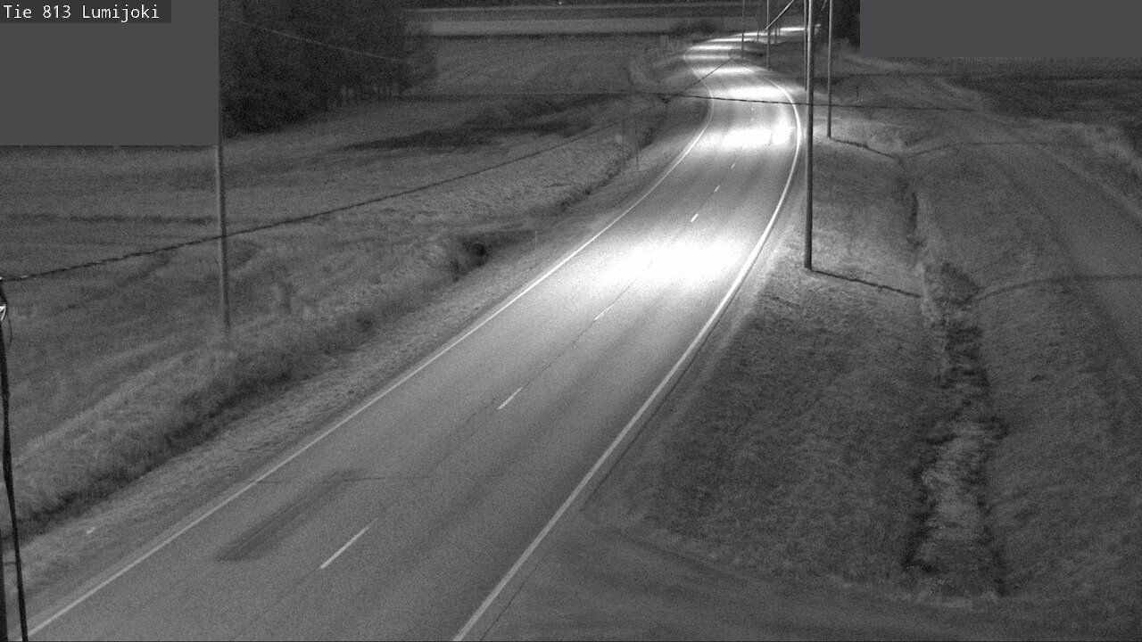 Weather Camera Image Road 813 Lumijoki, Lumijoki, Pohjois-Pohjanmaa