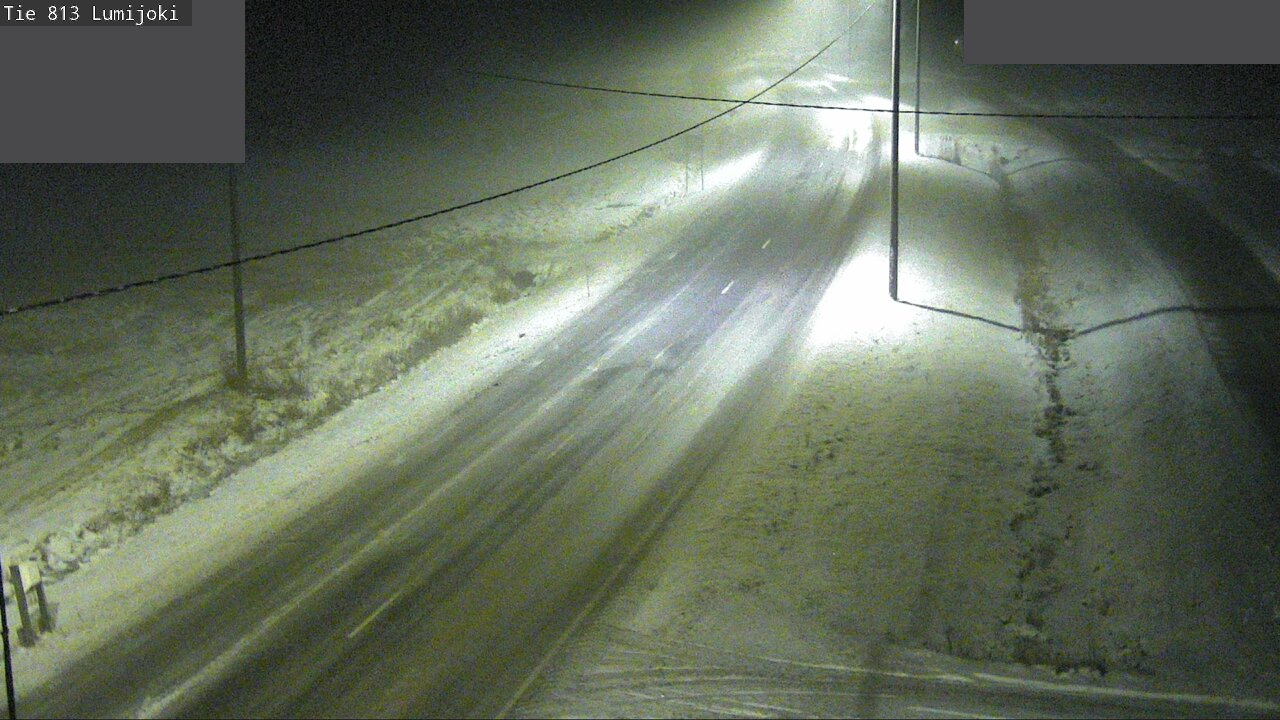 Weather Camera Image Väg 813 Lumijoki, Lumijoki, Pohjois-Pohjanmaa