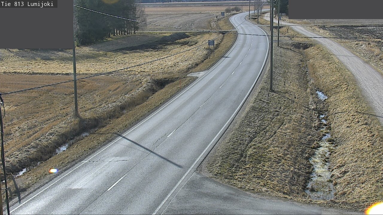 Weather Camera Image Road 813 Lumijoki, Lumijoki, Pohjois-Pohjanmaa