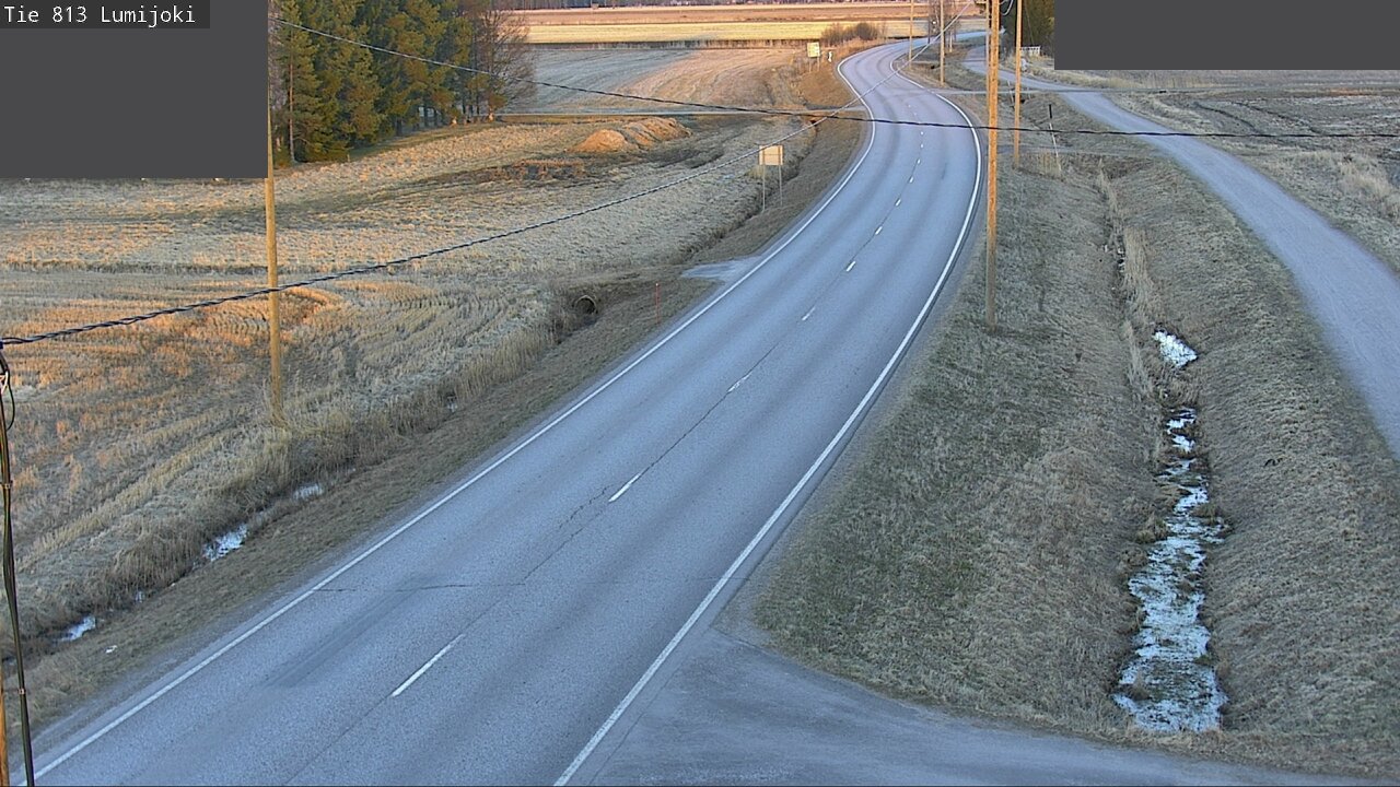 Weather Camera Image Road 813 Lumijoki, Lumijoki, Pohjois-Pohjanmaa