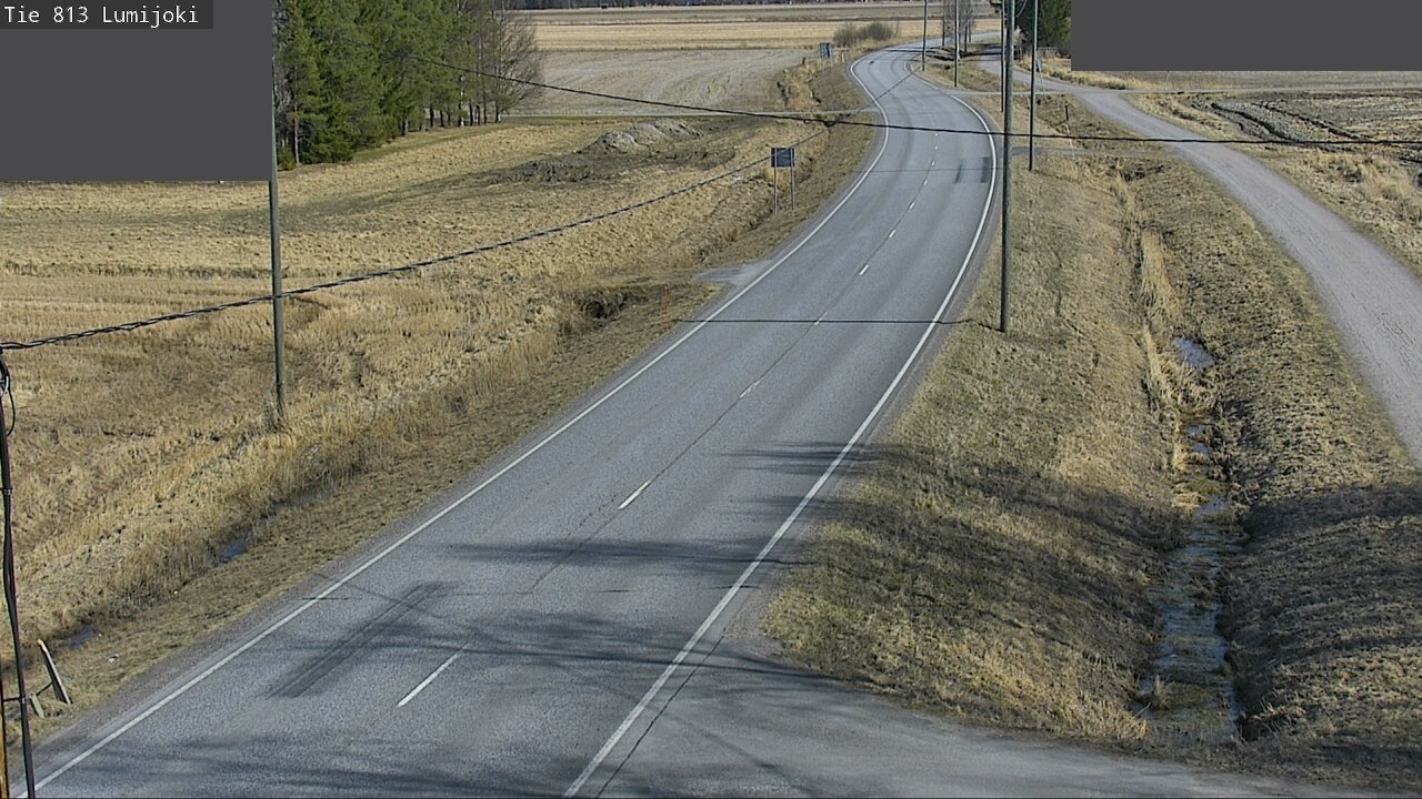 Weather Camera Image Road 813 Lumijoki, Lumijoki, Pohjois-Pohjanmaa