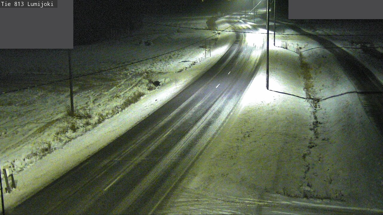 Weather Camera Image Väg 813 Lumijoki, Lumijoki, Pohjois-Pohjanmaa