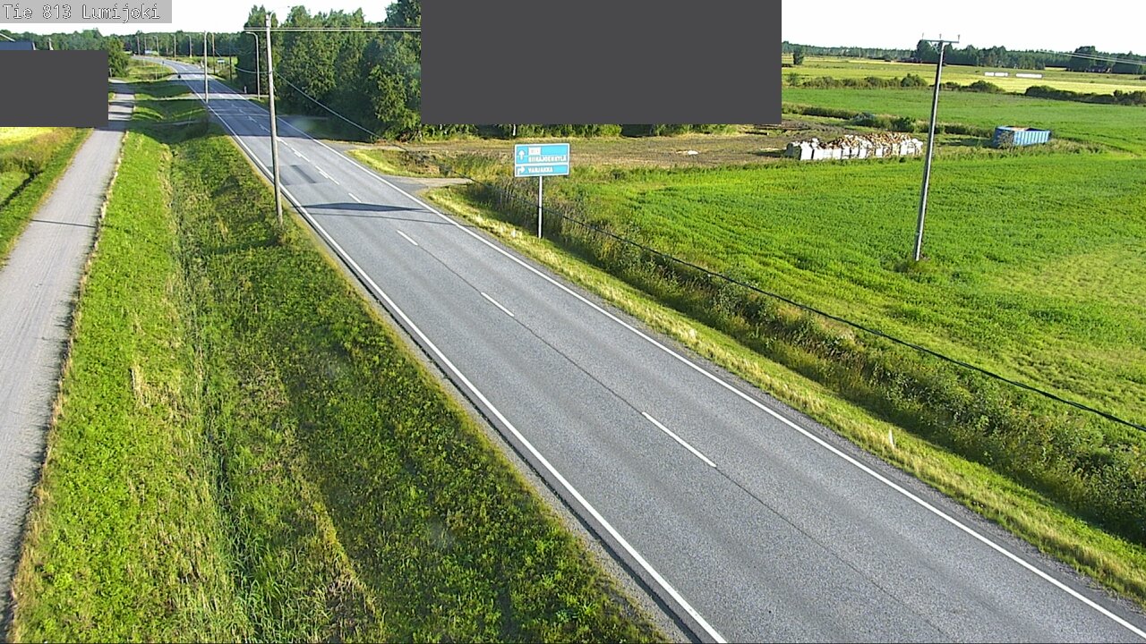 Weather Camera Image Road 813 Lumijoki, Lumijoki, Pohjois-Pohjanmaa
