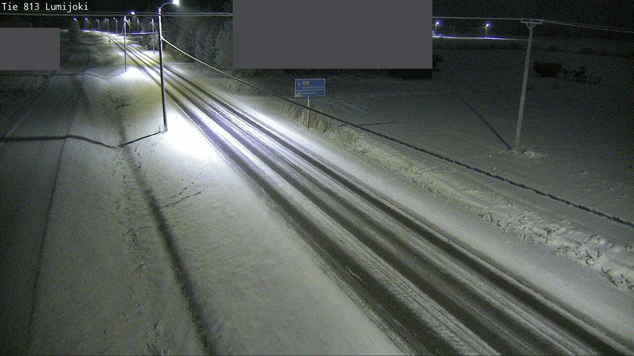 Weather Camera Image Road 813 Lumijoki, Lumijoki, Pohjois-Pohjanmaa