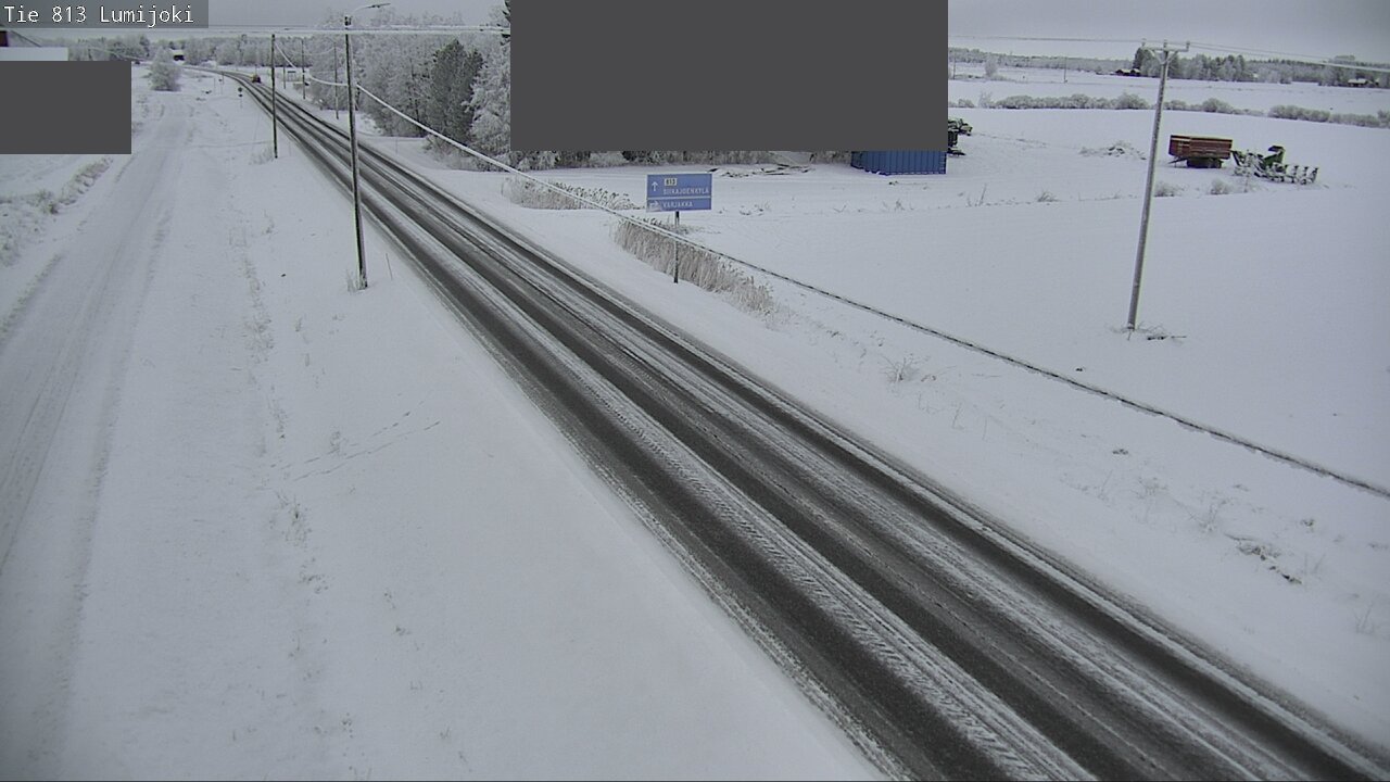 Weather Camera Image Road 813 Lumijoki, Lumijoki, Pohjois-Pohjanmaa