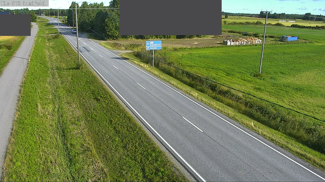 Weather Camera Image Väg 813 Lumijoki, Lumijoki, Pohjois-Pohjanmaa