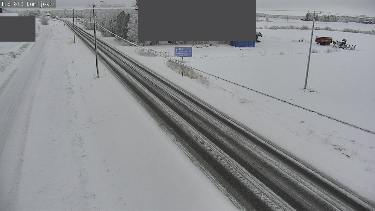 Weather Camera Image Road 813 Lumijoki, Lumijoki, Pohjois-Pohjanmaa