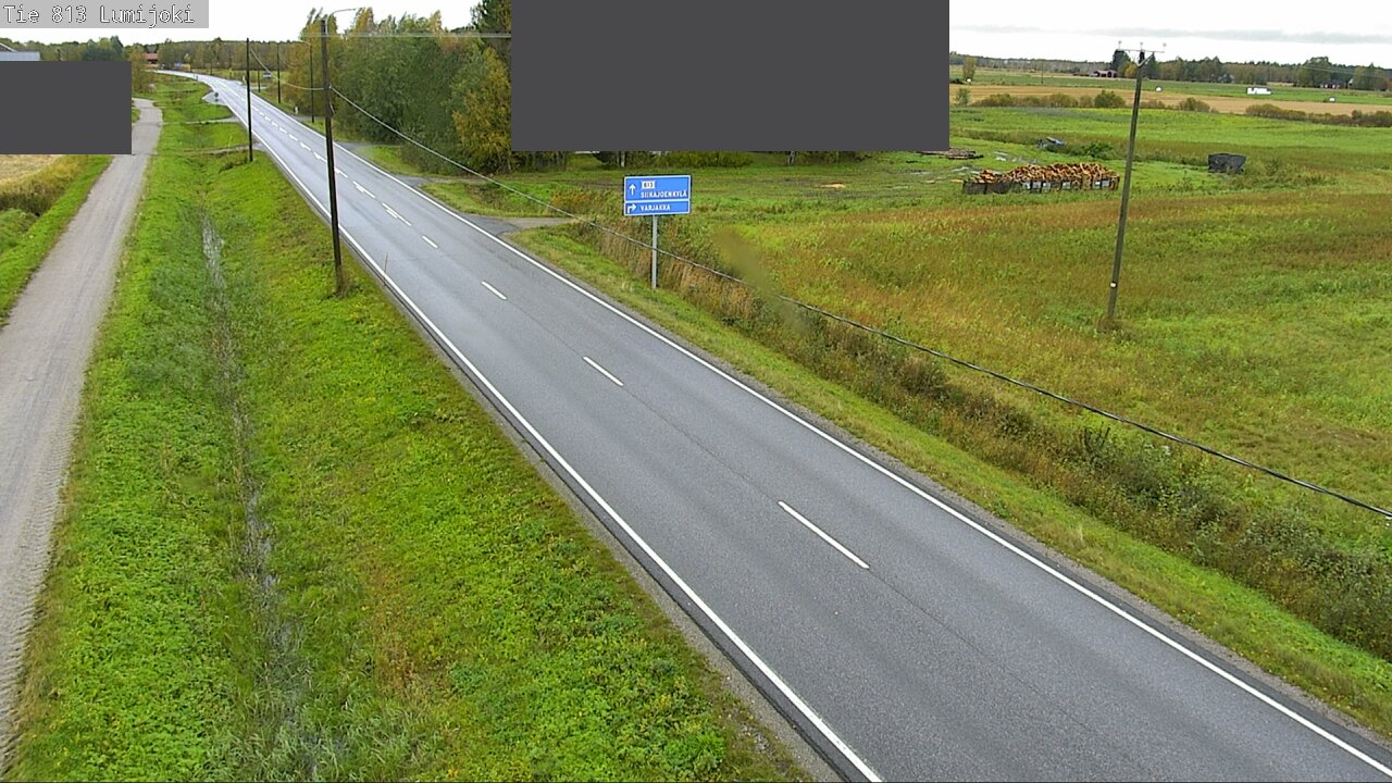 Weather Camera Image Väg 813 Lumijoki, Lumijoki, Pohjois-Pohjanmaa