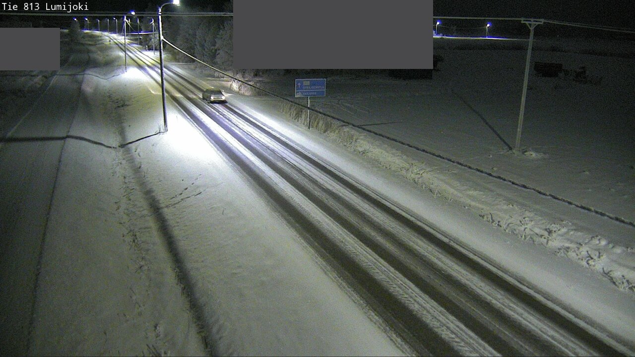 Weather Camera Image Road 813 Lumijoki, Lumijoki, Pohjois-Pohjanmaa