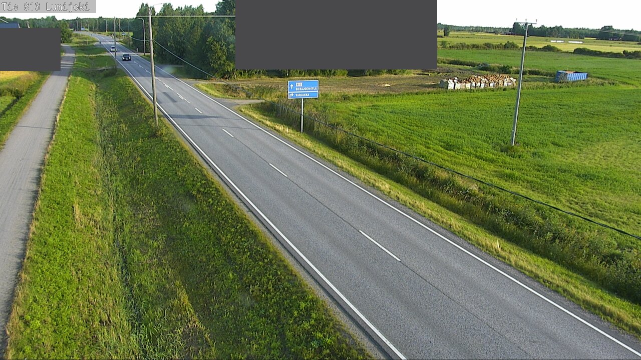 Weather Camera Image Road 813 Lumijoki, Lumijoki, Pohjois-Pohjanmaa