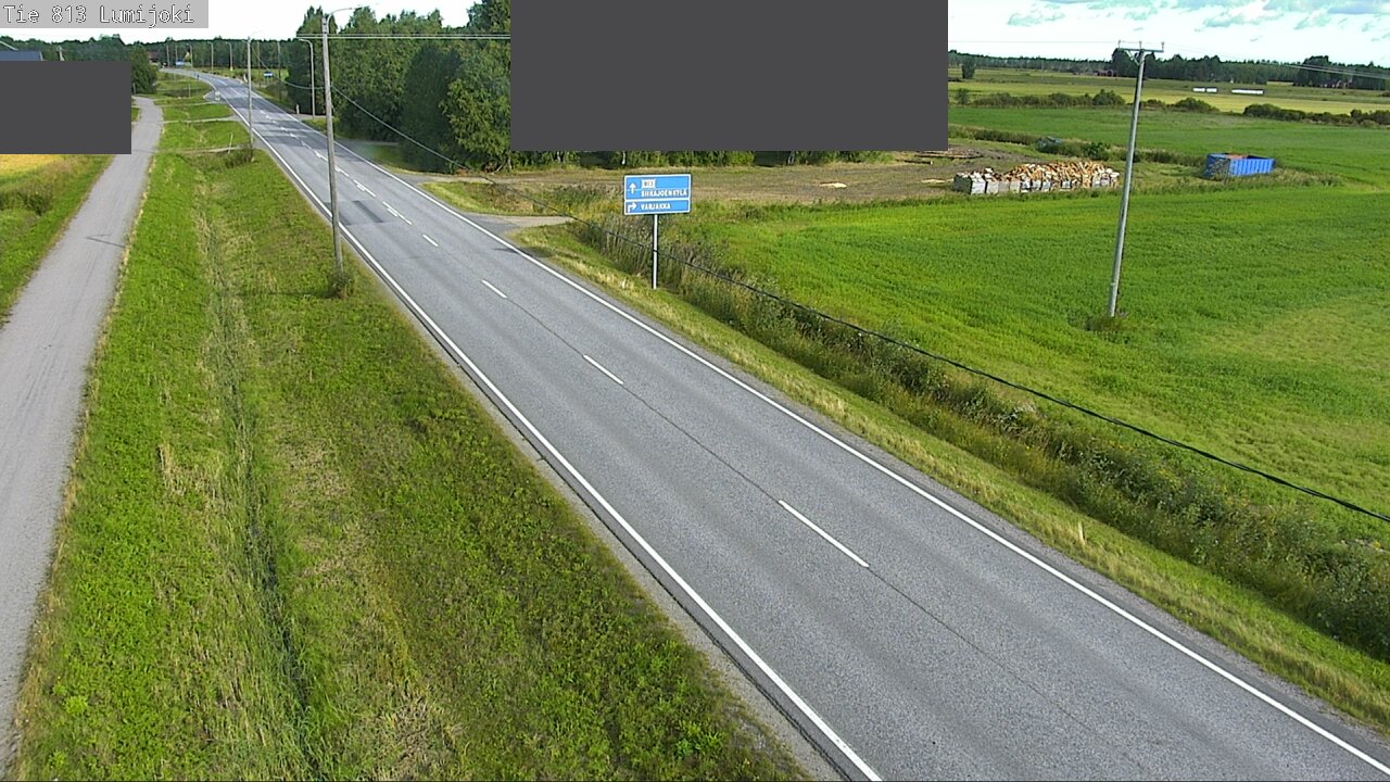 Weather Camera Image Väg 813 Lumijoki, Lumijoki, Pohjois-Pohjanmaa