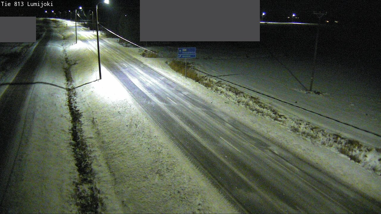 Weather Camera Image Väg 813 Lumijoki, Lumijoki, Pohjois-Pohjanmaa