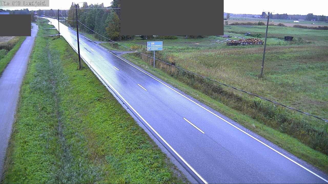 Weather Camera Image Road 813 Lumijoki, Lumijoki, Pohjois-Pohjanmaa