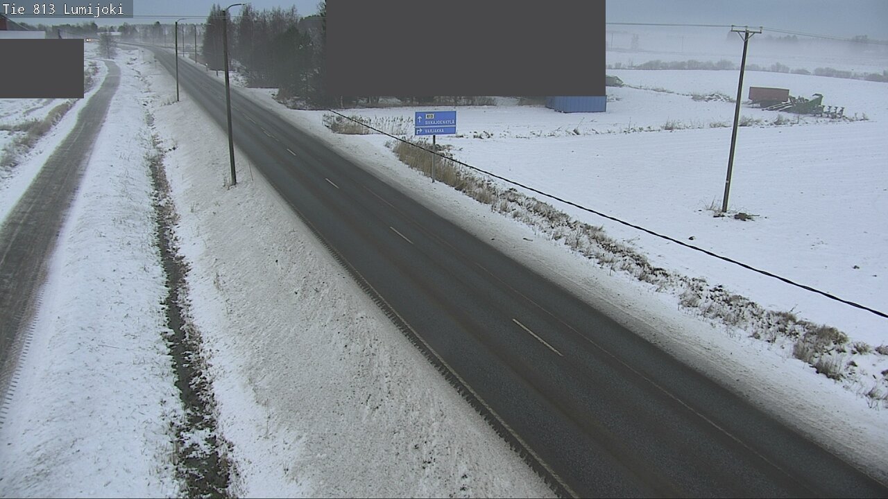 Weather Camera Image Väg 813 Lumijoki, Lumijoki, Pohjois-Pohjanmaa