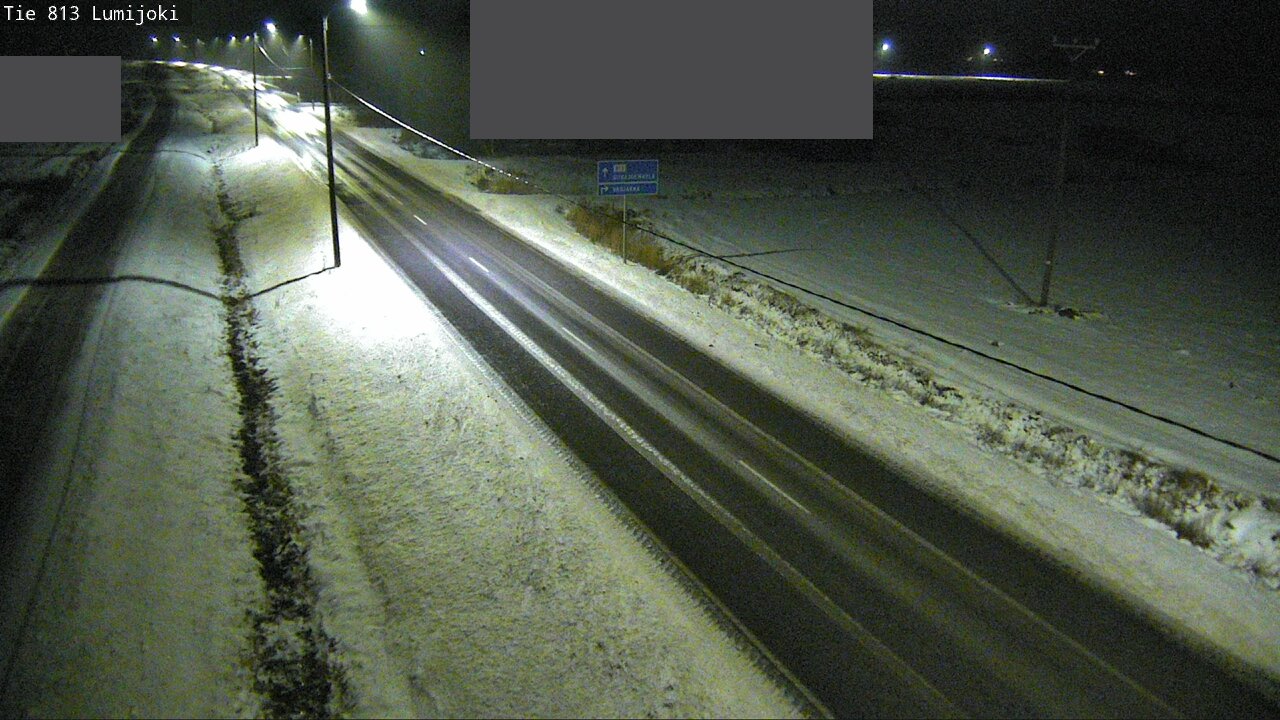 Weather Camera Image Väg 813 Lumijoki, Lumijoki, Pohjois-Pohjanmaa