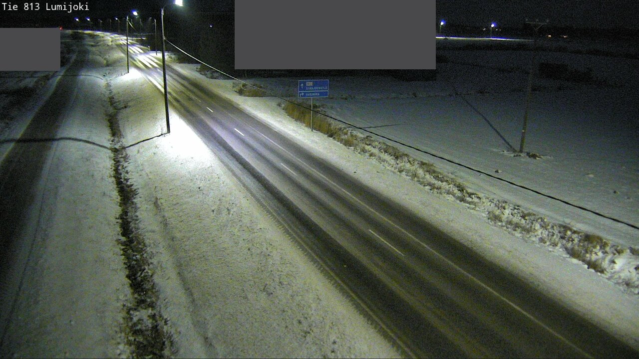 Weather Camera Image Väg 813 Lumijoki, Lumijoki, Pohjois-Pohjanmaa