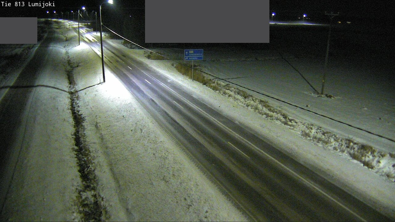 Weather Camera Image Väg 813 Lumijoki, Lumijoki, Pohjois-Pohjanmaa