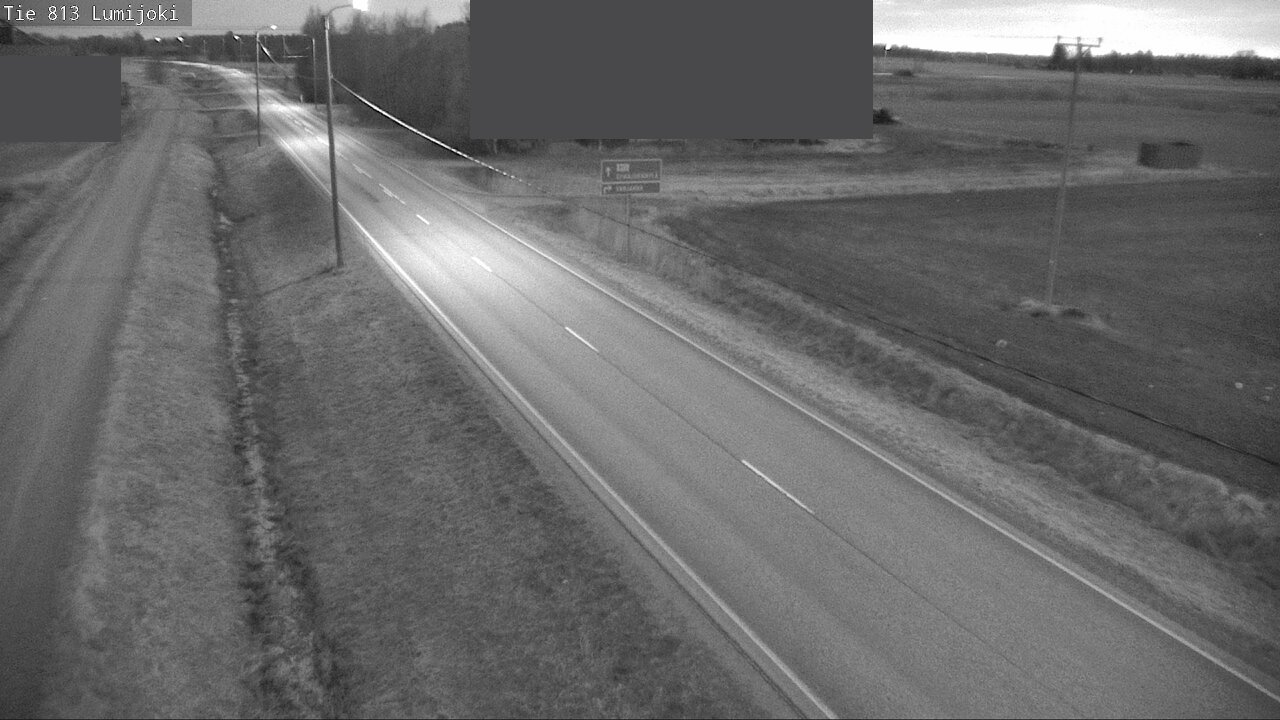 Weather Camera Image Väg 813 Lumijoki, Lumijoki, Pohjois-Pohjanmaa