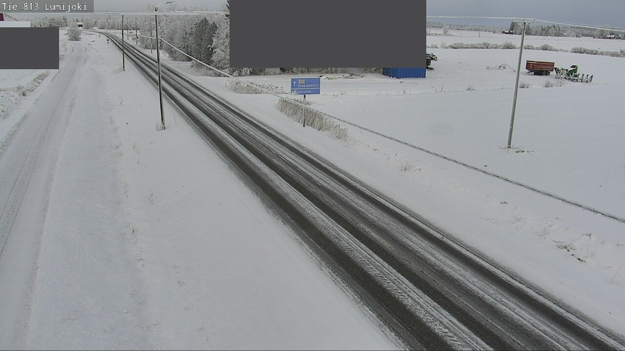 Weather Camera Image Road 813 Lumijoki, Lumijoki, Pohjois-Pohjanmaa