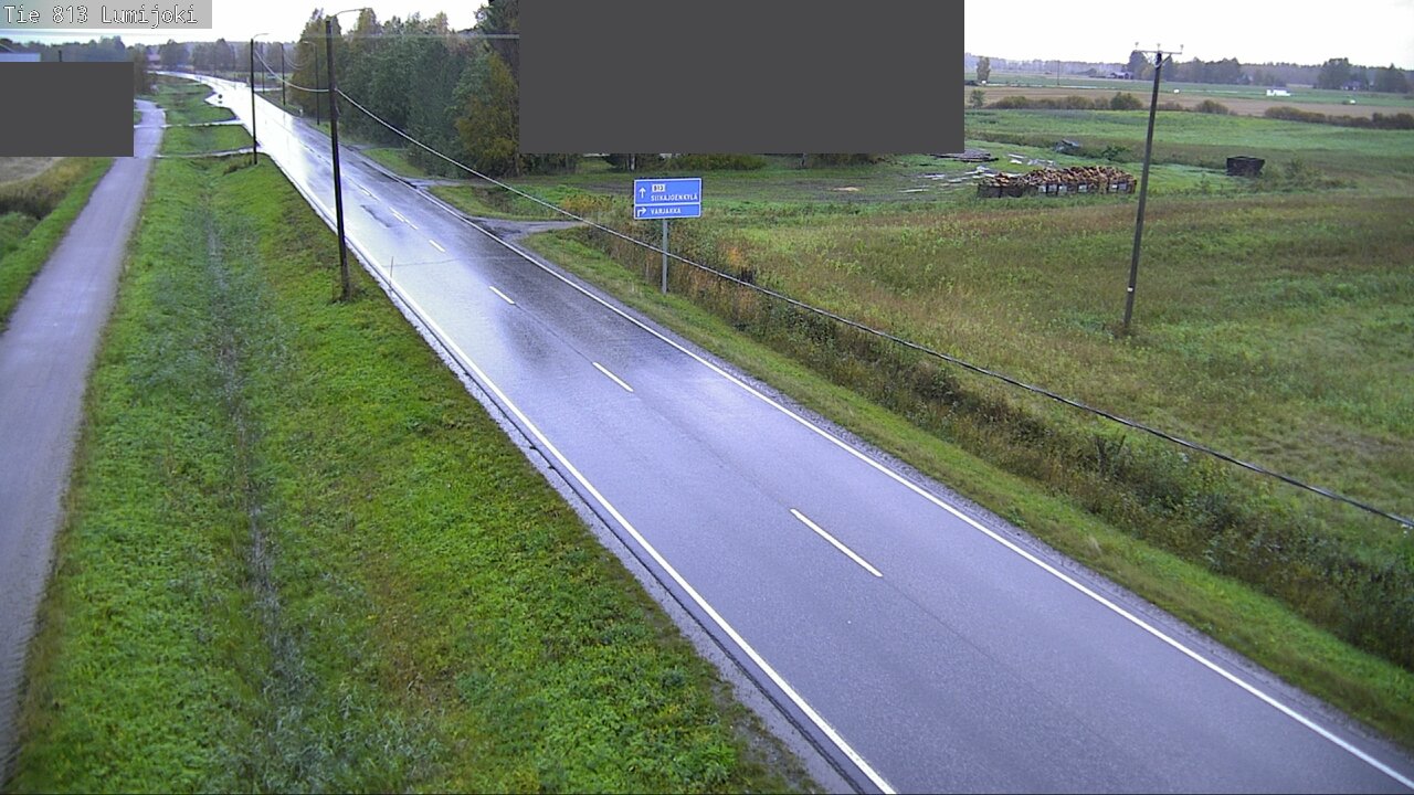 Weather Camera Image Road 813 Lumijoki, Lumijoki, Pohjois-Pohjanmaa