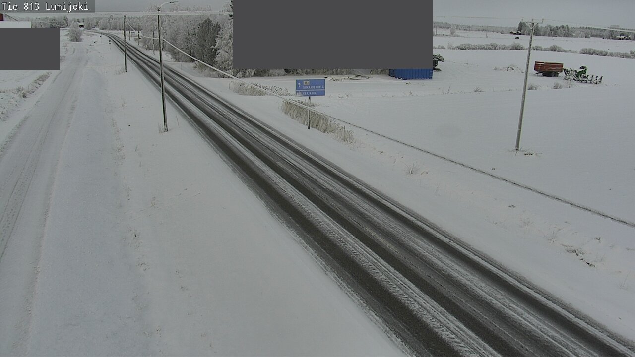 Weather Camera Image Road 813 Lumijoki, Lumijoki, Pohjois-Pohjanmaa