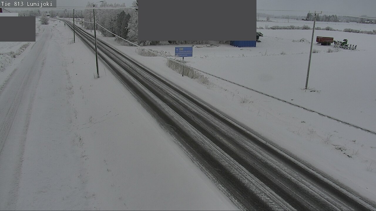 Weather Camera Image Road 813 Lumijoki, Lumijoki, Pohjois-Pohjanmaa