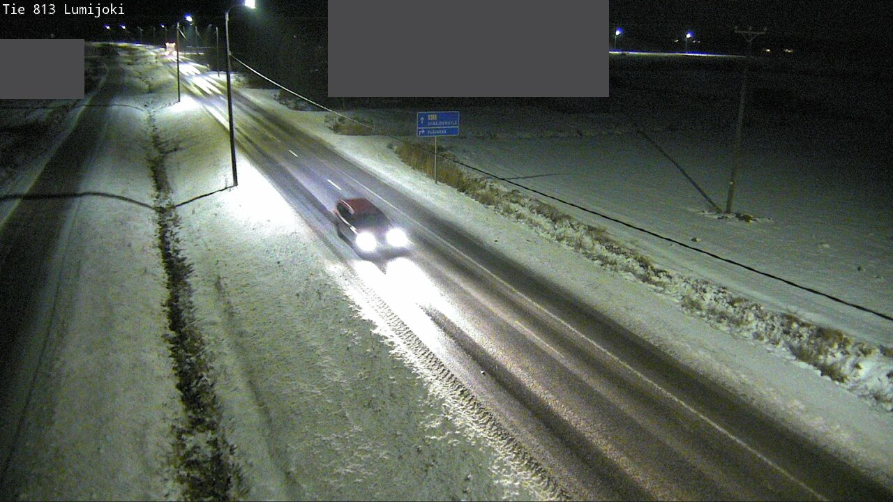 Weather Camera Image Väg 813 Lumijoki, Lumijoki, Pohjois-Pohjanmaa