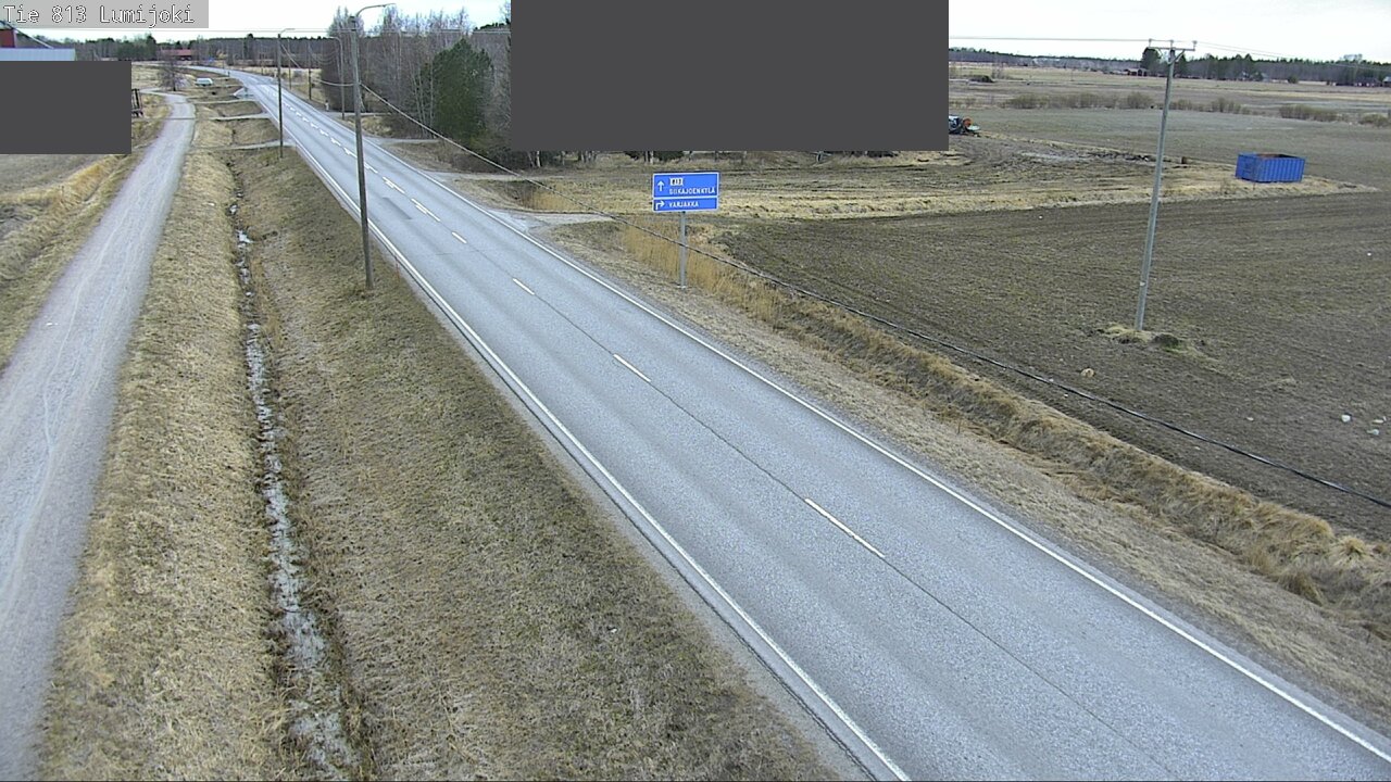 Weather Camera Image Väg 813 Lumijoki, Lumijoki, Pohjois-Pohjanmaa