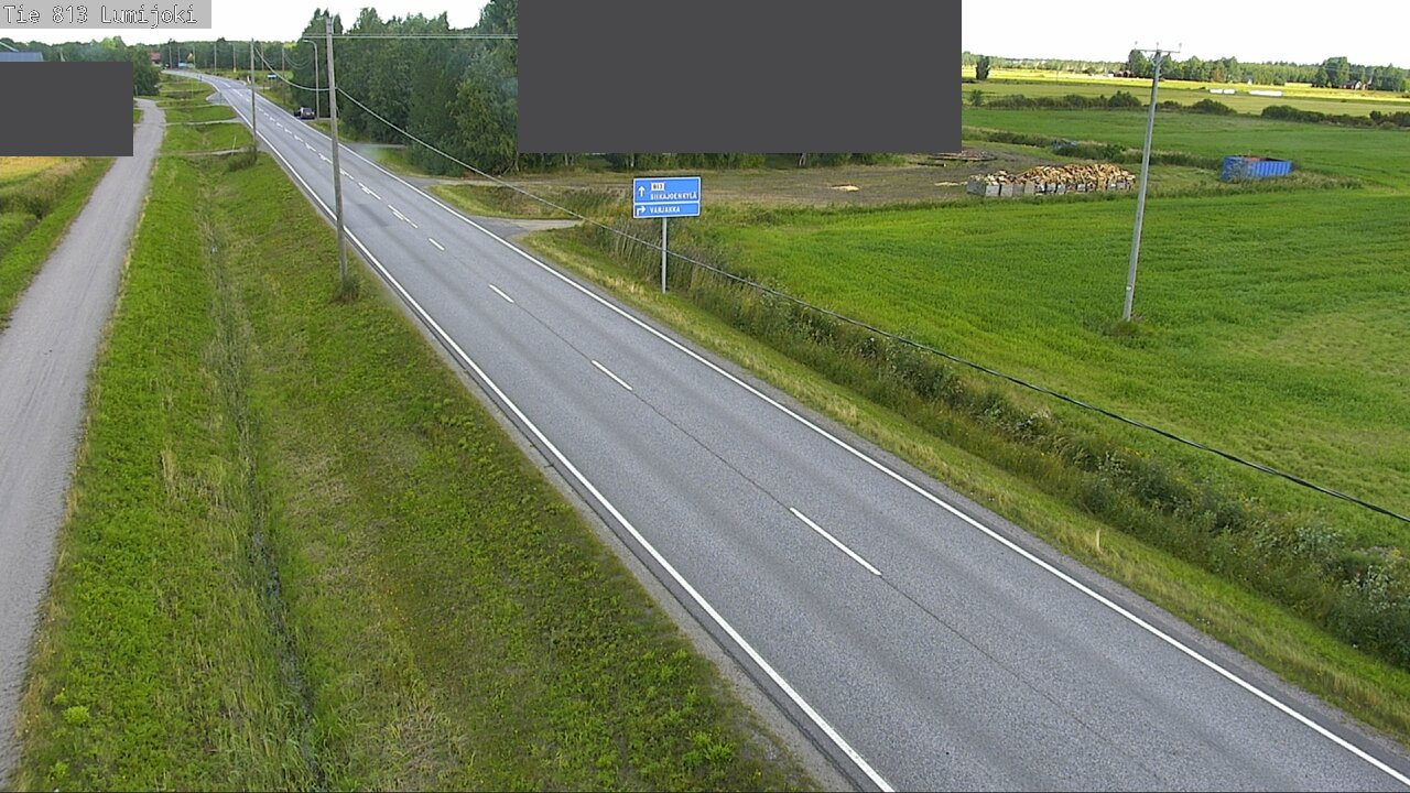 Weather Camera Image Väg 813 Lumijoki, Lumijoki, Pohjois-Pohjanmaa
