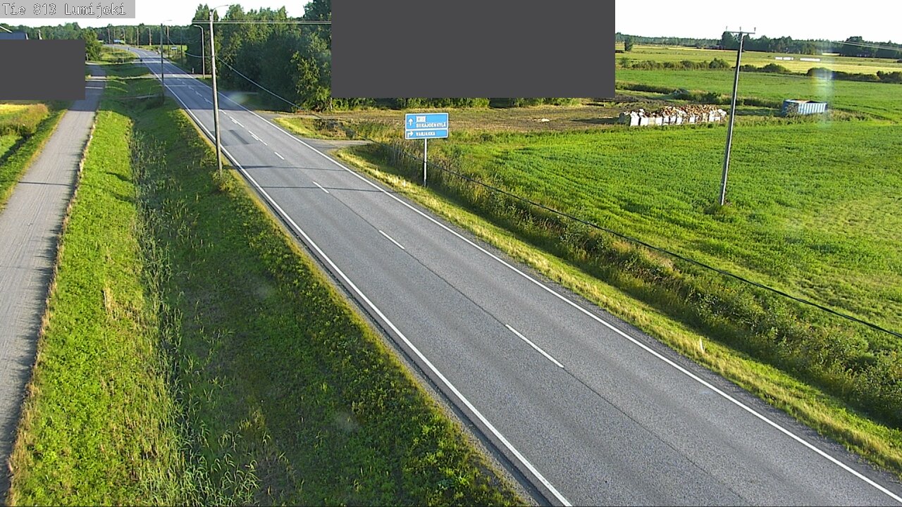Weather Camera Image Road 813 Lumijoki, Lumijoki, Pohjois-Pohjanmaa