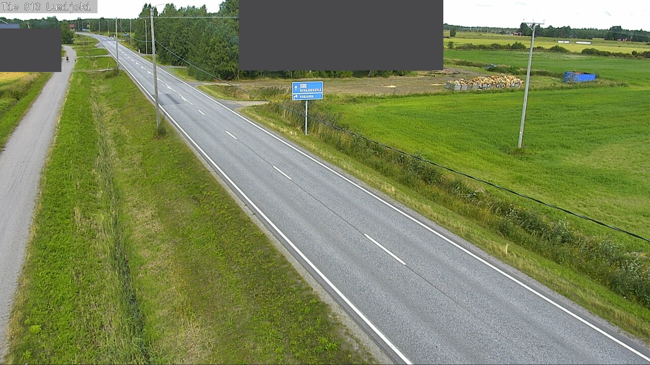 Weather Camera Image Väg 813 Lumijoki, Lumijoki, Pohjois-Pohjanmaa