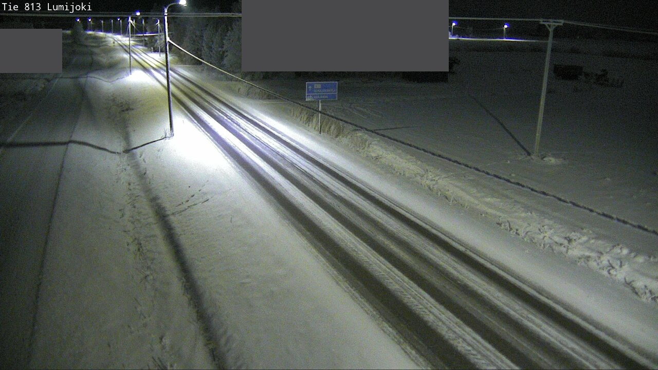 Weather Camera Image Road 813 Lumijoki, Lumijoki, Pohjois-Pohjanmaa