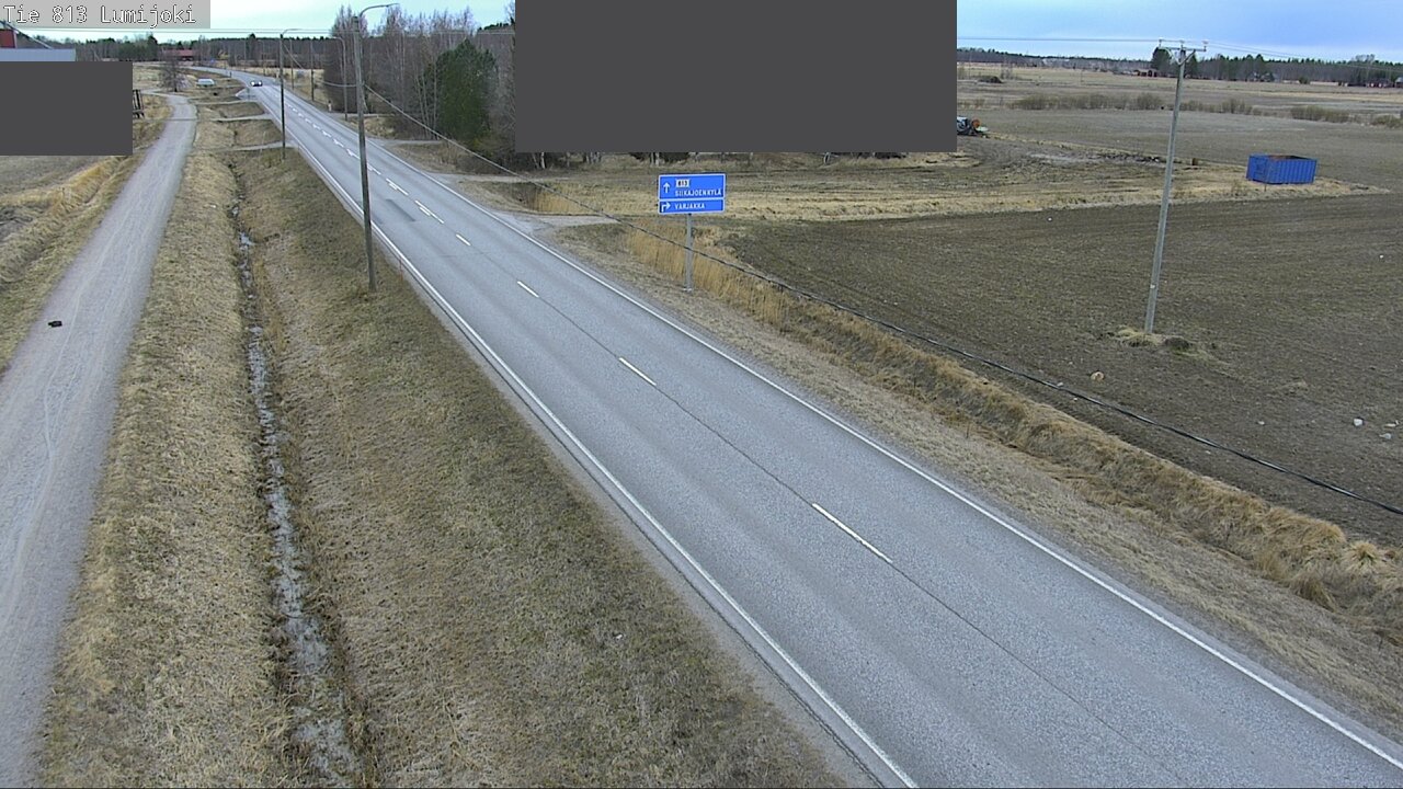 Weather Camera Image Väg 813 Lumijoki, Lumijoki, Pohjois-Pohjanmaa