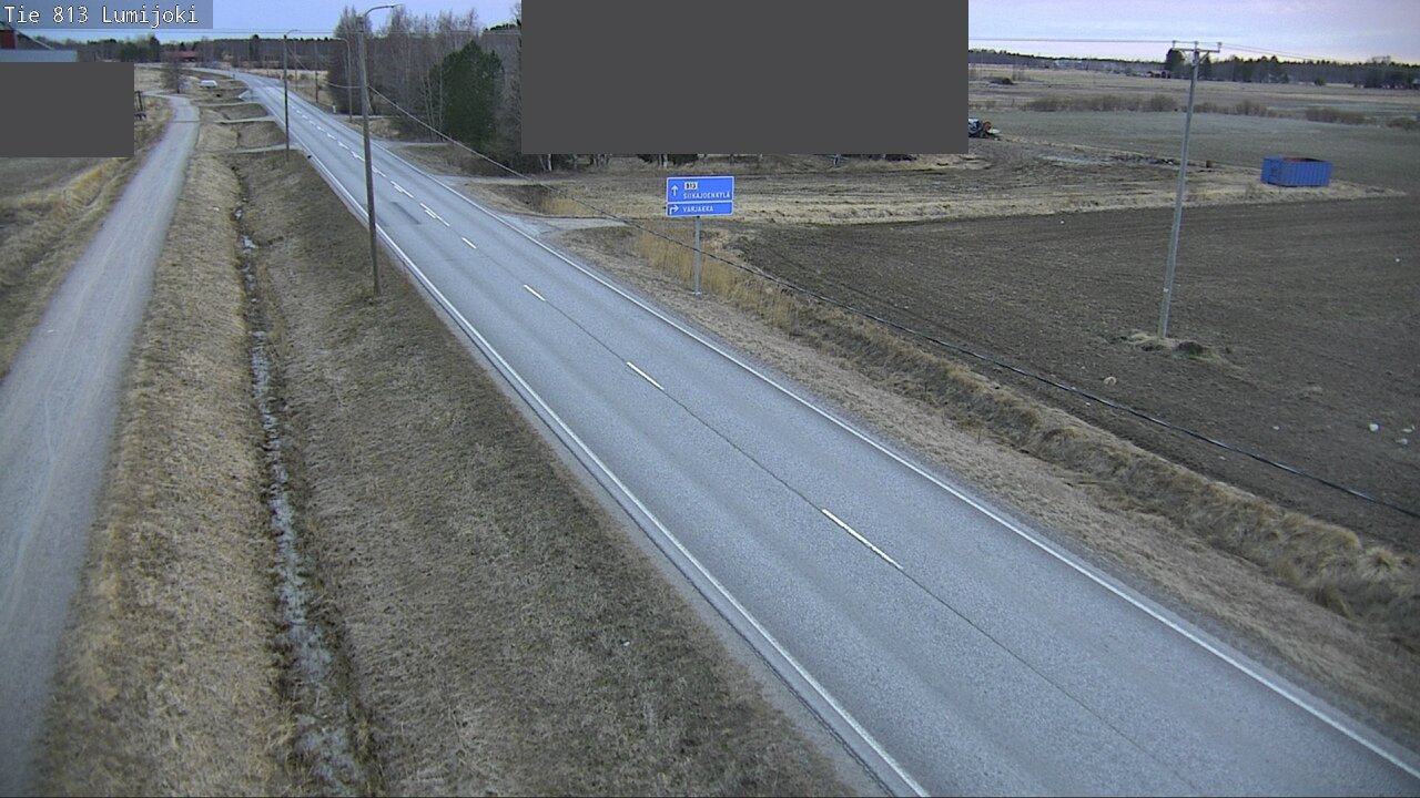 Weather Camera Image Väg 813 Lumijoki, Lumijoki, Pohjois-Pohjanmaa