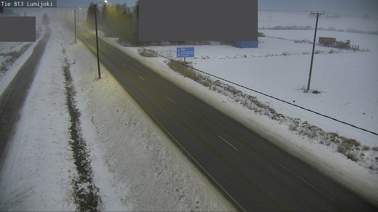Weather Camera Image Väg 813 Lumijoki, Lumijoki, Pohjois-Pohjanmaa
