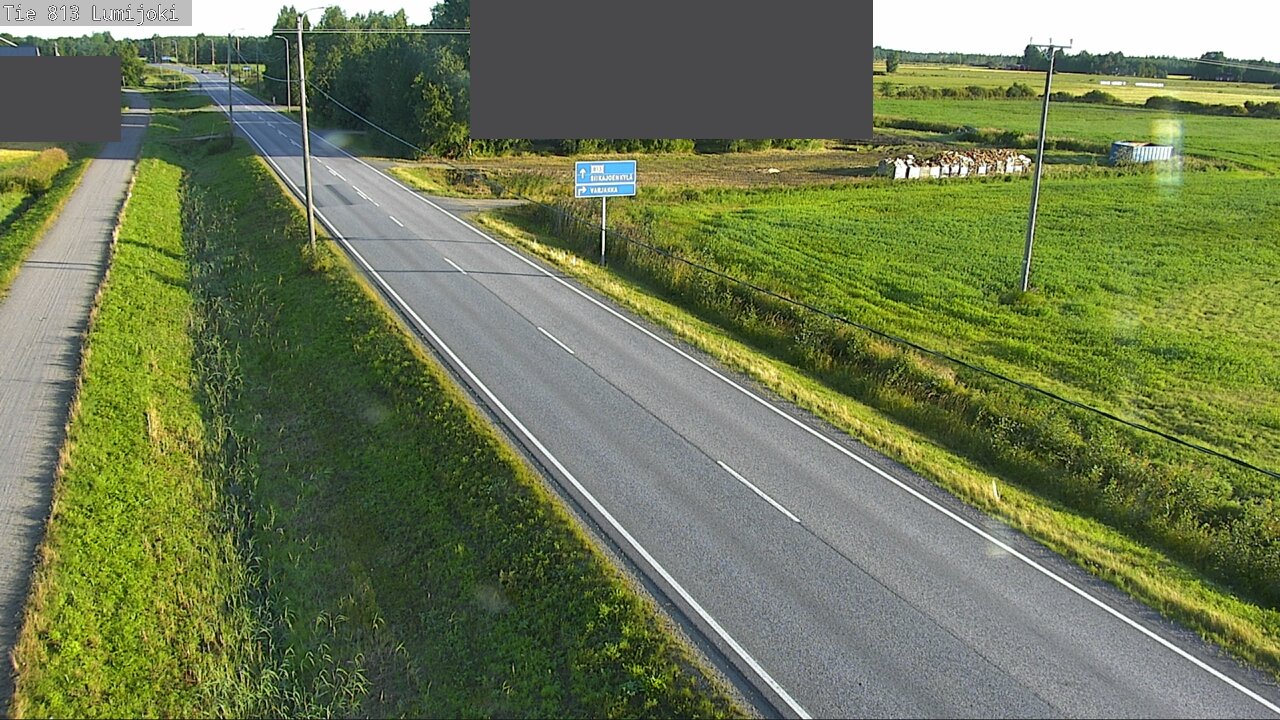 Weather Camera Image Road 813 Lumijoki, Lumijoki, Pohjois-Pohjanmaa