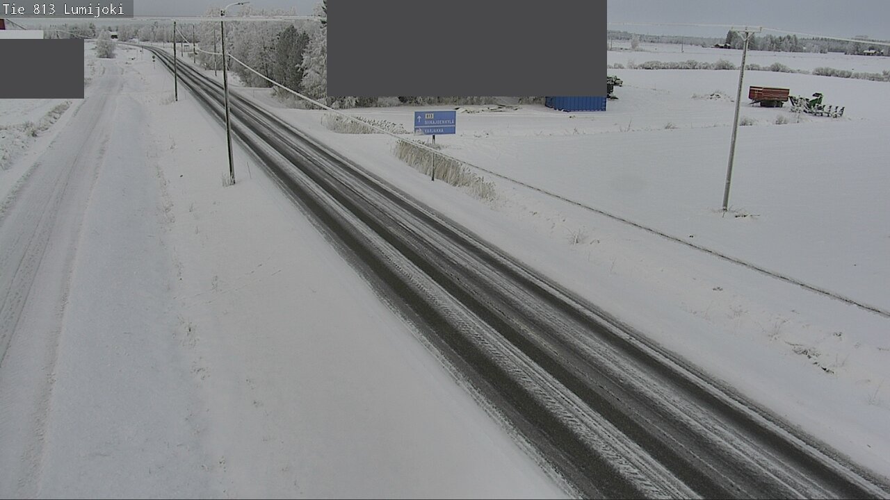 Weather Camera Image Road 813 Lumijoki, Lumijoki, Pohjois-Pohjanmaa