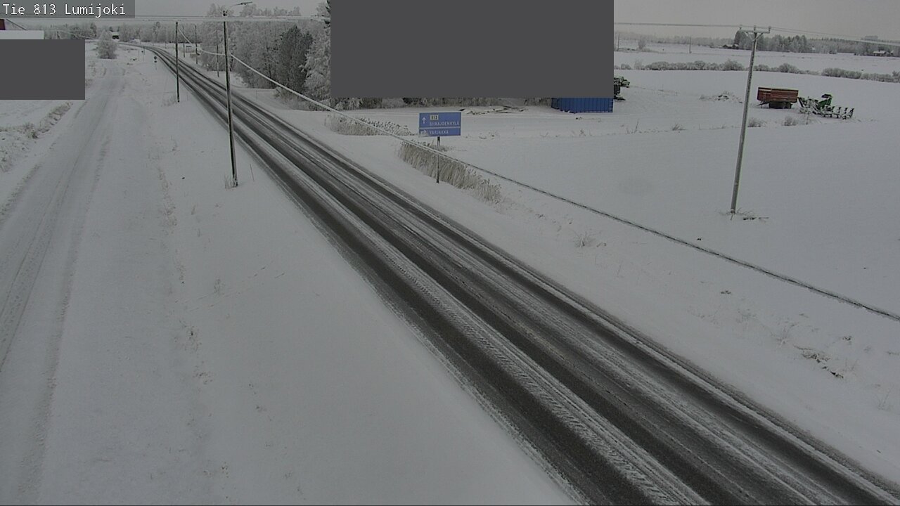 Weather Camera Image Road 813 Lumijoki, Lumijoki, Pohjois-Pohjanmaa