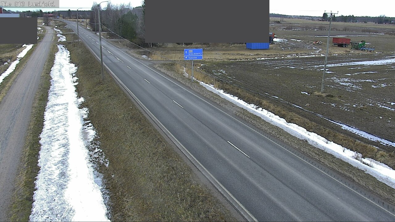 Weather Camera Image Road 813 Lumijoki, Lumijoki, Pohjois-Pohjanmaa