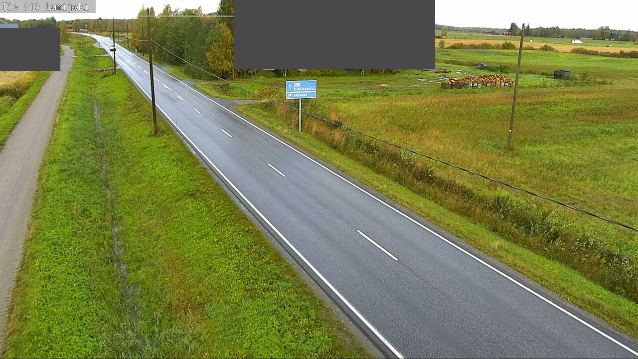 Weather Camera Image Väg 813 Lumijoki, Lumijoki, Pohjois-Pohjanmaa