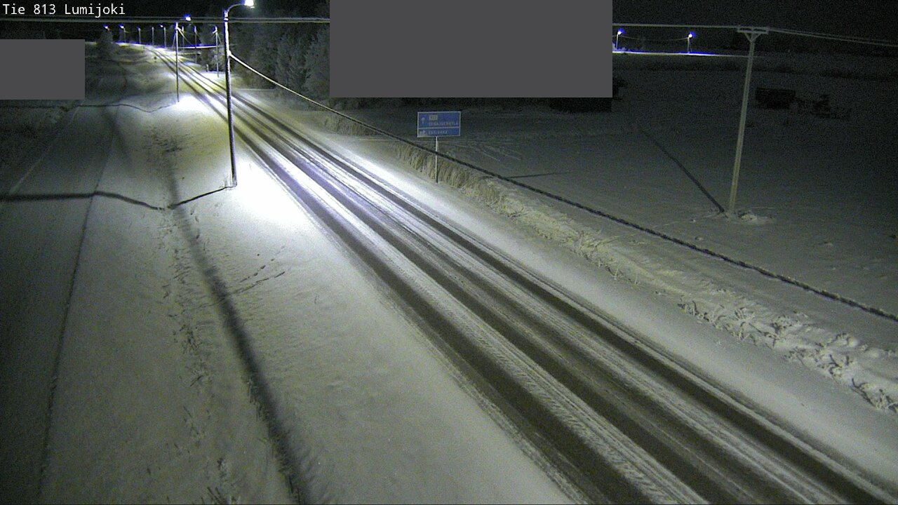 Weather Camera Image Road 813 Lumijoki, Lumijoki, Pohjois-Pohjanmaa