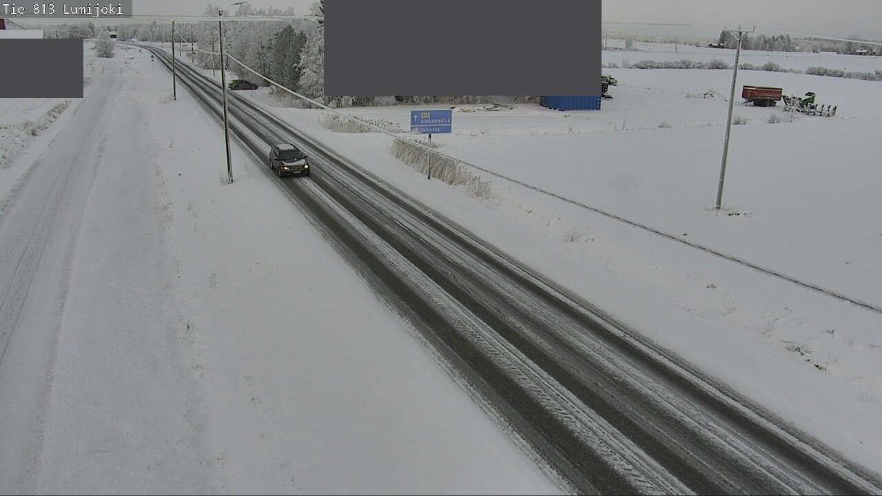 Weather Camera Image Road 813 Lumijoki, Lumijoki, Pohjois-Pohjanmaa