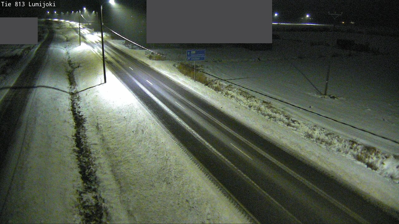 Weather Camera Image Väg 813 Lumijoki, Lumijoki, Pohjois-Pohjanmaa