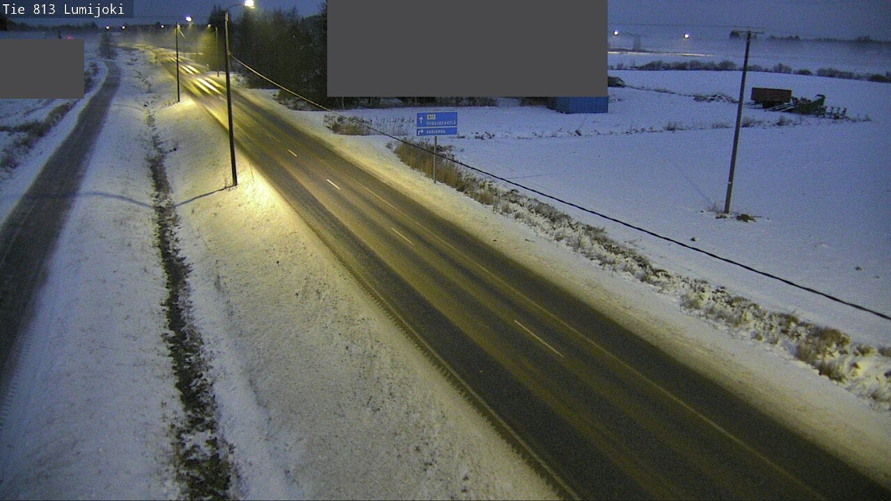 Weather Camera Image Väg 813 Lumijoki, Lumijoki, Pohjois-Pohjanmaa