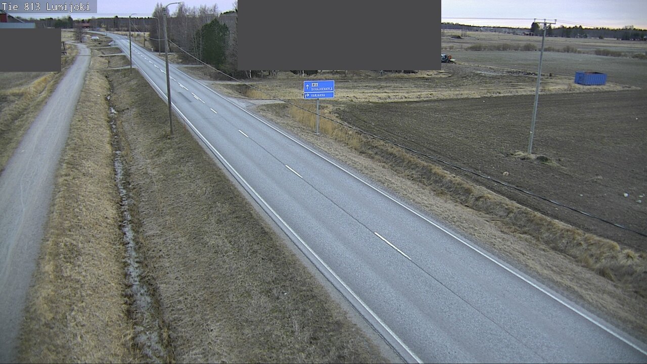 Weather Camera Image Väg 813 Lumijoki, Lumijoki, Pohjois-Pohjanmaa