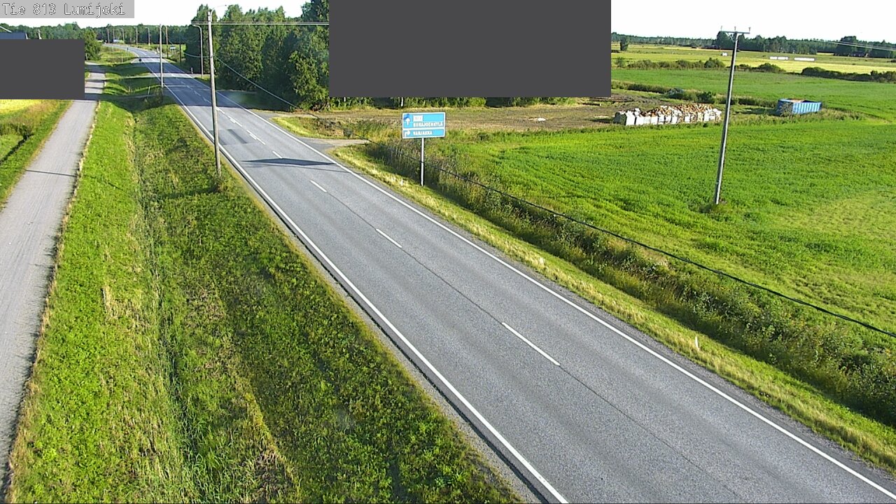 Weather Camera Image Road 813 Lumijoki, Lumijoki, Pohjois-Pohjanmaa