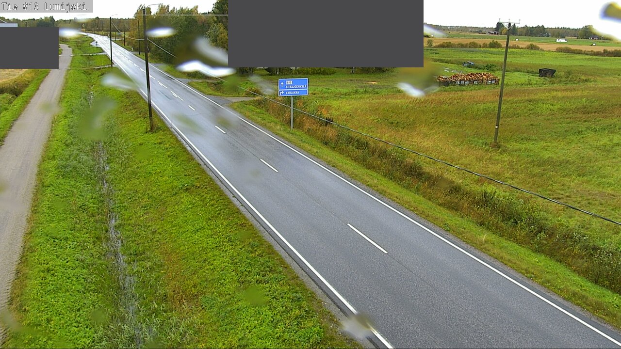 Weather Camera Image Väg 813 Lumijoki, Lumijoki, Pohjois-Pohjanmaa